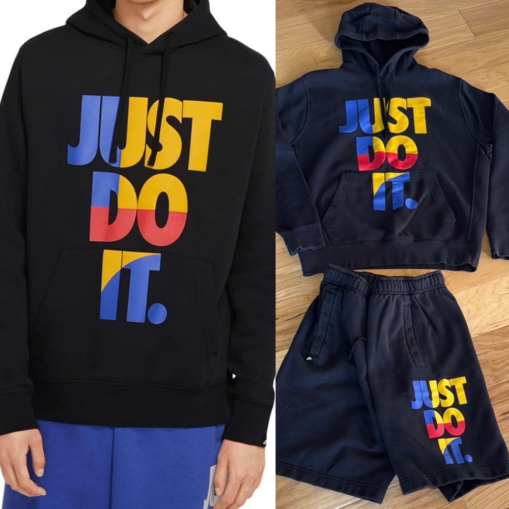 Nike Just Do It SET Pullover Hoodie + Shorts